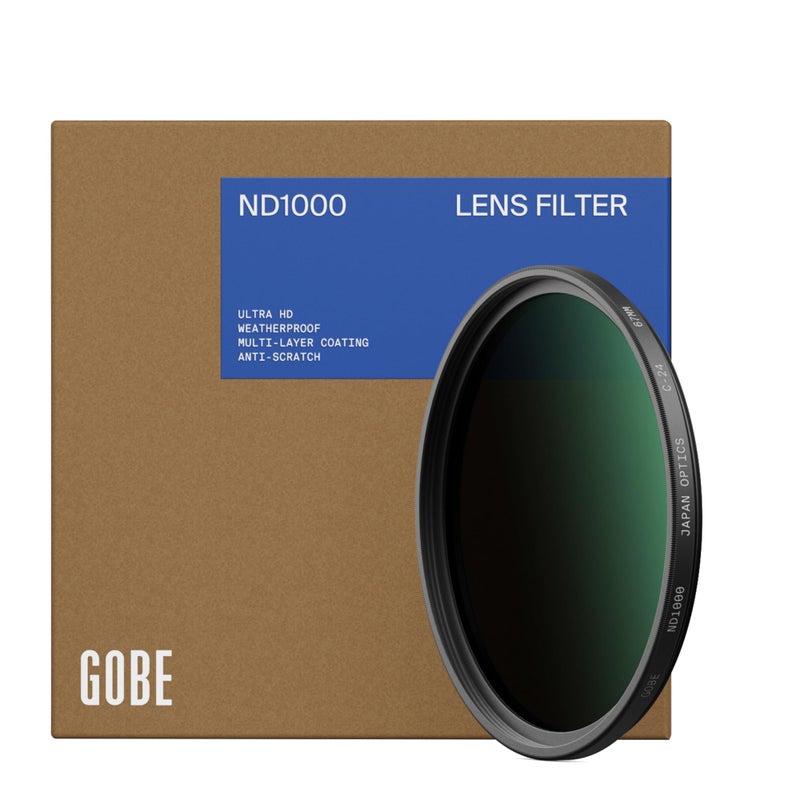 Gobe 62mm ND1000 (10 Stop) ND Lens Filter - Image 1